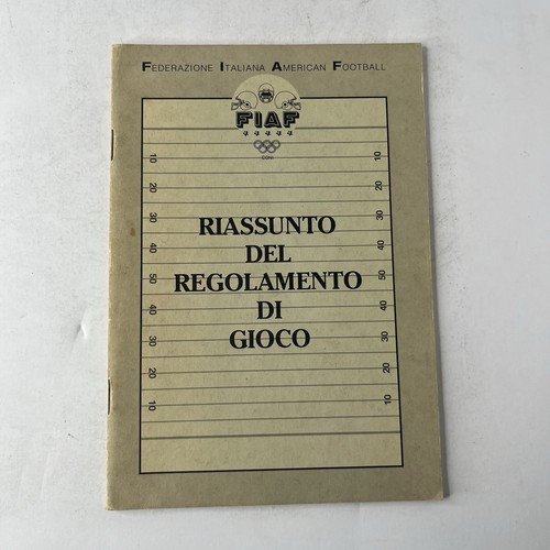 Fiaf riassunto del - riassunto, regolamento